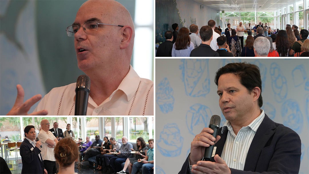 Alexander Regier, David Alexander at launch of Space Humanities initiative