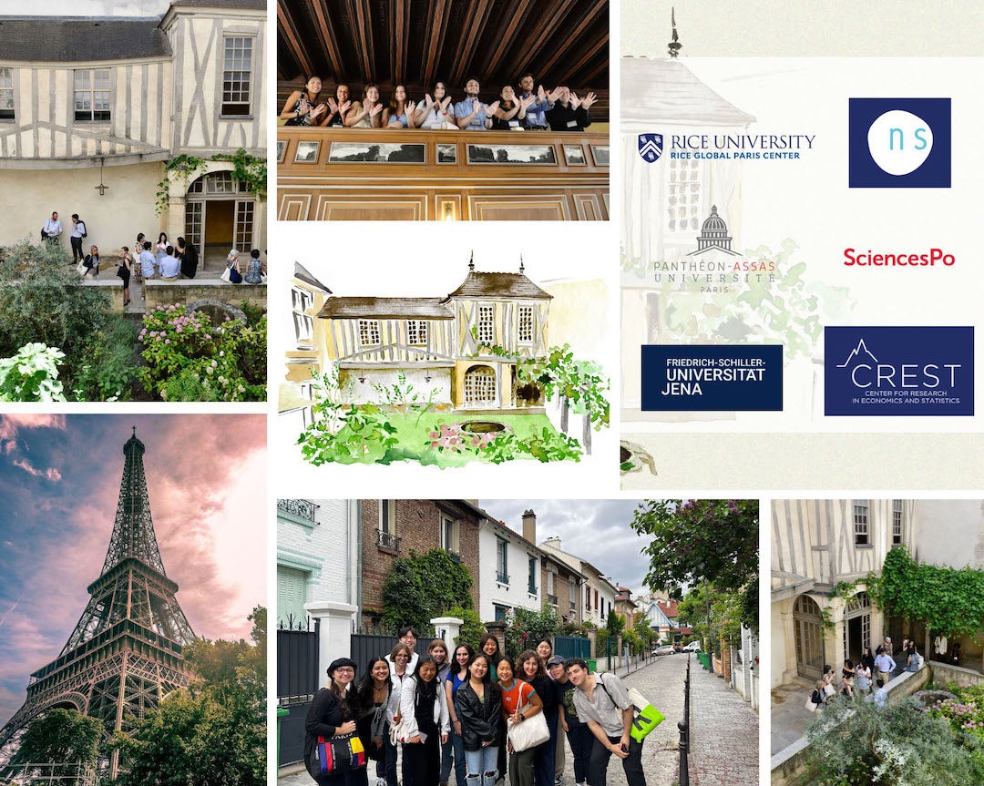 The Rice Global Paris Center is expanding the reach and influence of Rice University’s world-class faculty and research through a rich and diverse array of events in Paris this summer.