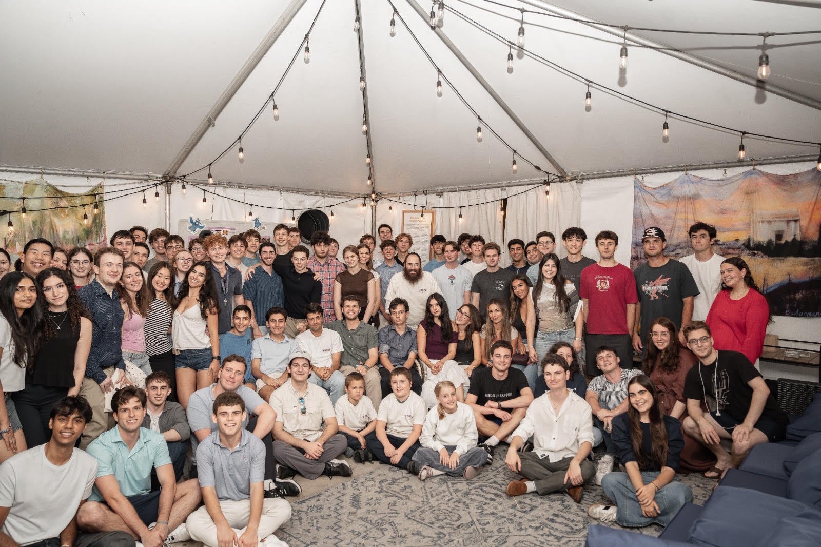 Students gather at the 2026 Sushi Social, hosted by Chabad at Rice University.