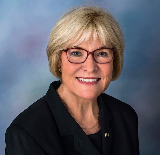 Rice Vice President for Public Affairs Linda Thrane, who is retiring at the end of the year.
