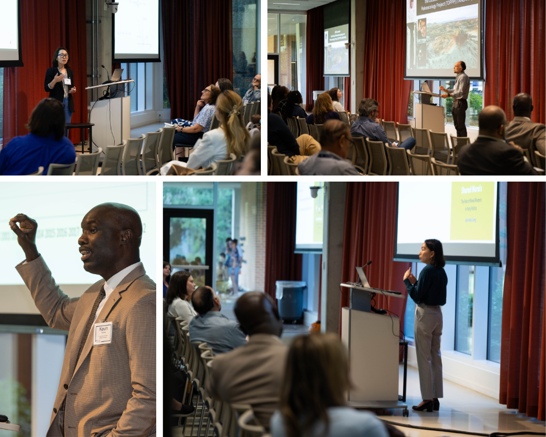 New social sciences faculty present their work during the Research Relay at STaRT@Rice, a fast-paced showcase of emerging research at Rice University.