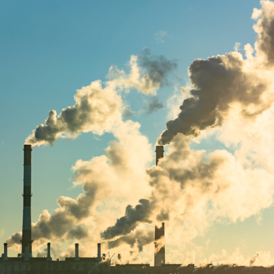 Stock photo of factory generated pollution