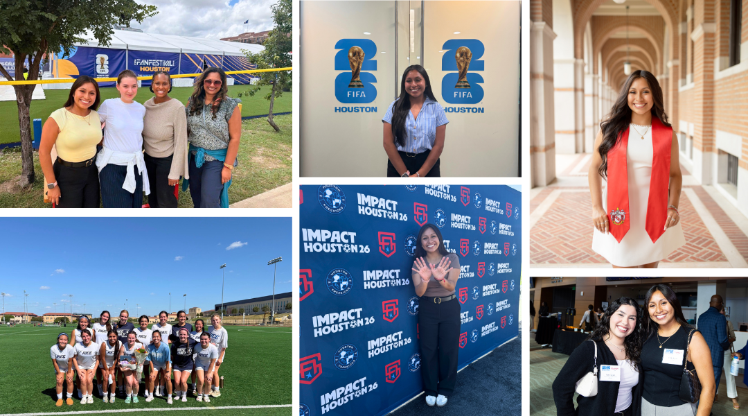 Cielo Reyes, a human rights and sustainability intern with the World Cup Host Committee. 