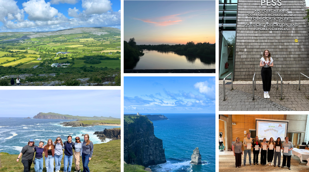Ava Cheponis spent eight weeks at the University of Limerick combining research with opportunities to explore Ireland alongside fellow students in her summer cohort. (Photos courtesy of Ava Cheponis)
