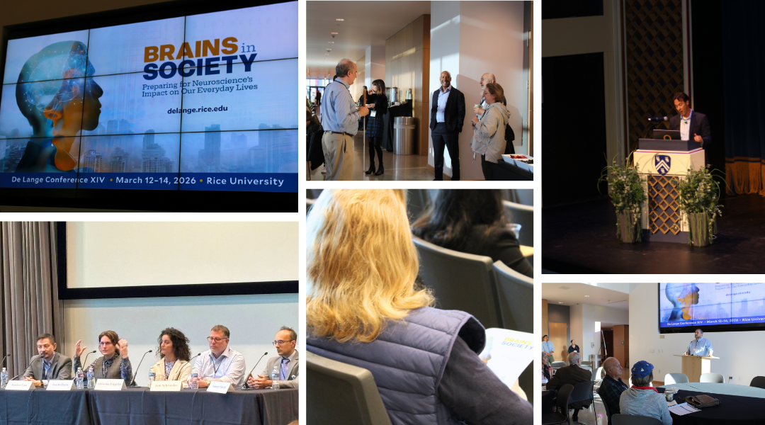 From keynote talks to interdisciplinary panels and community conversations, the De Lange Conference at Rice University brought together diverse voices to explore how neuroscience shapes everyday life.