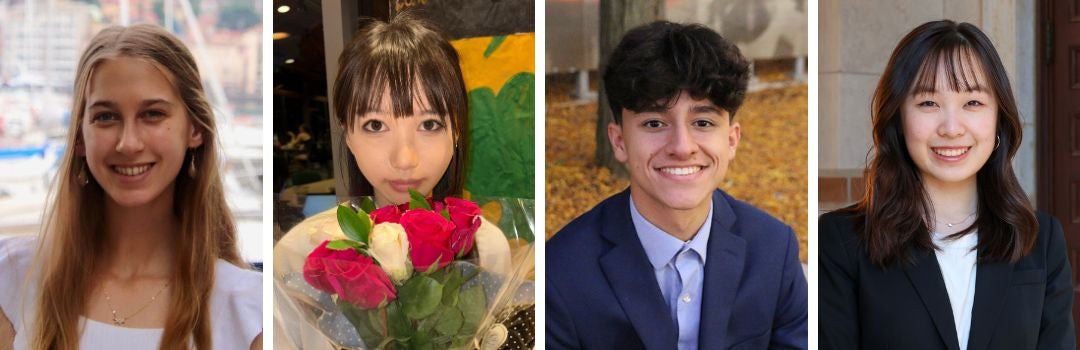 Four headshots of the winners. See caption and text.