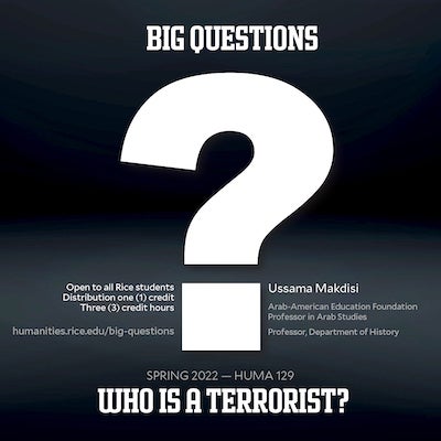What is a terrorist? course poster