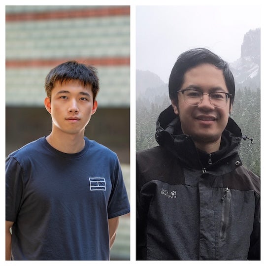 Two headshots of Asian men. 