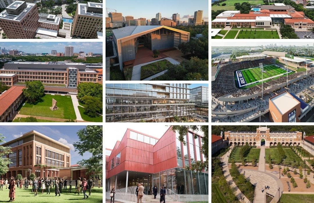Collage of Rice buildings