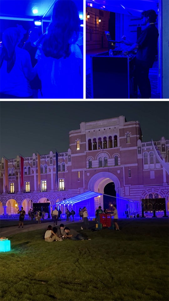 student quad celebration 
