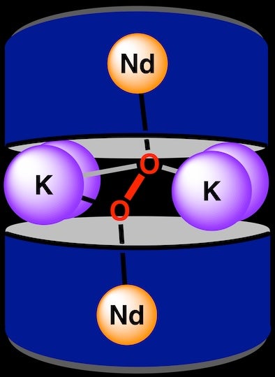 Two ligand baskets creating an&nbsp;octacoordinate ligand environment ​