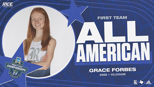 Grace Forbes finished second in the 10,000 meters at the 2022 NCAA track and field championships in Eugene, Oregon.
