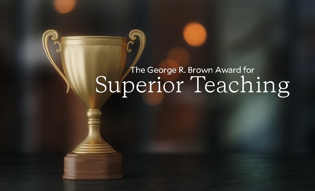 George R. Brown Award for Superior Teaching 2023 graphic