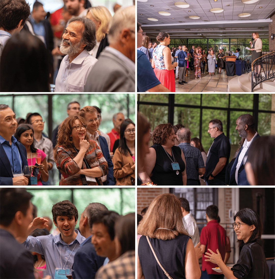 grid of reception photos