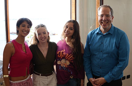 Victoria Roman, Ava Carson, Sarah Abi Saab and Luis Campos