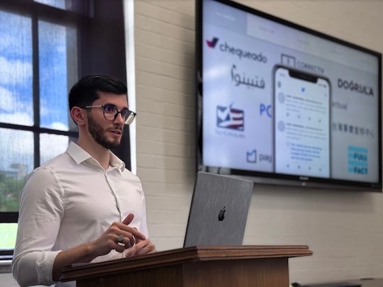 Agustin Prinetti, a doctoral student in political science at Rice University, will spend the fall semester at Sciences Po in Paris as a Chateaubriand Fellow, studying how people use artificial intelligence to verify political information online.