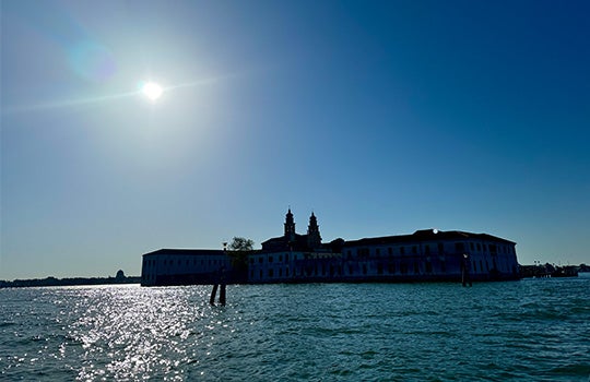 Photo of the Venice International University campos on the island of San Servolo