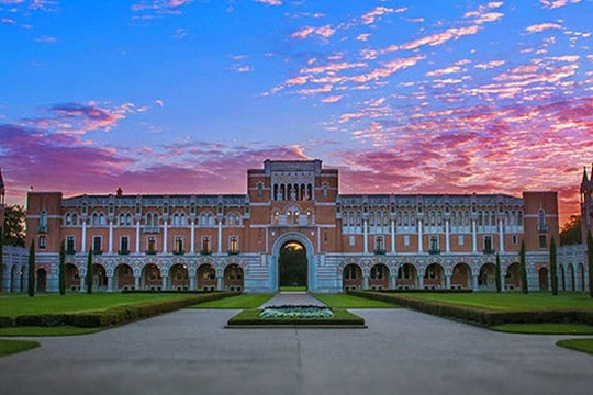 Lovett Hall at sunset