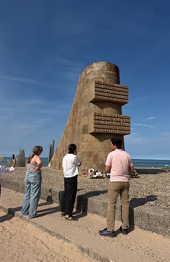 ENGL 301 group trip to Normandy