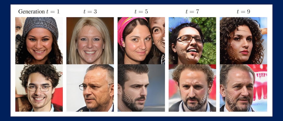 progressive artifact amplification in AI-generated dataset