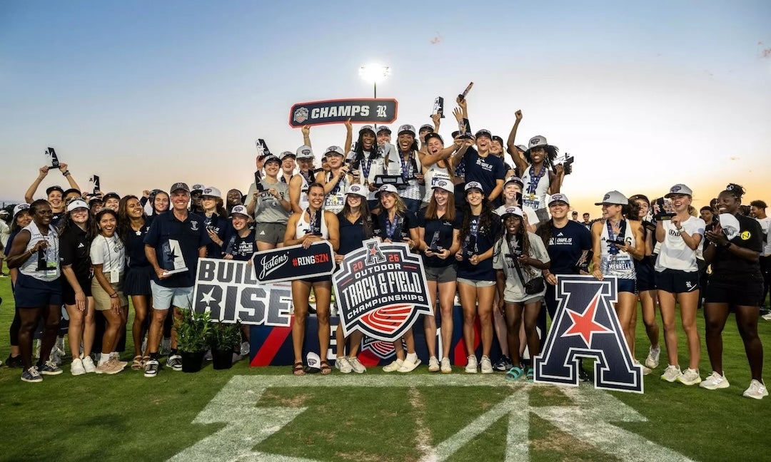 The Rice University women’s track and field team won the American Conference Championship last weekend, claiming a team title as head coach Jim Bevan nears the end of his 40th year in coaching.
