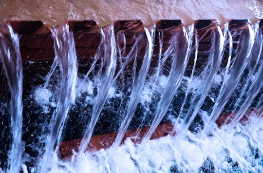 A stock image of flowing water. 