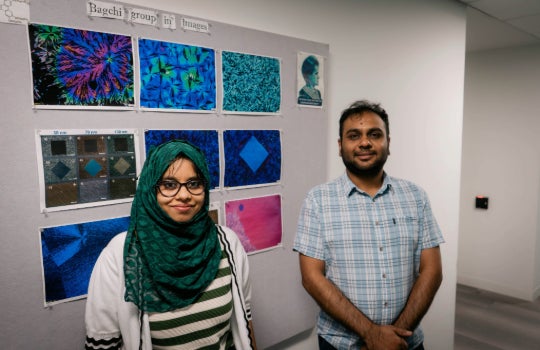 From left to right, first author Nurjahan Khatun and corresponding author Kushal Bagchi. 