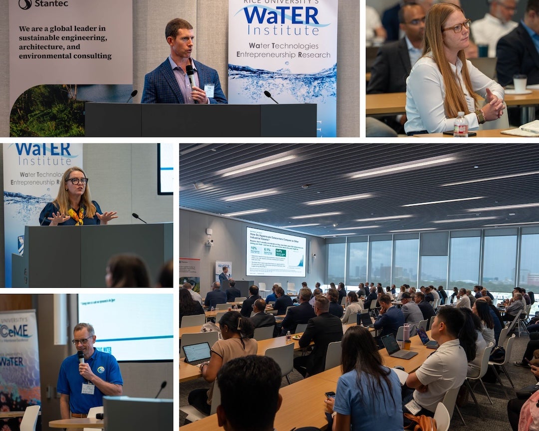 photo collage of conference attendees and presenters