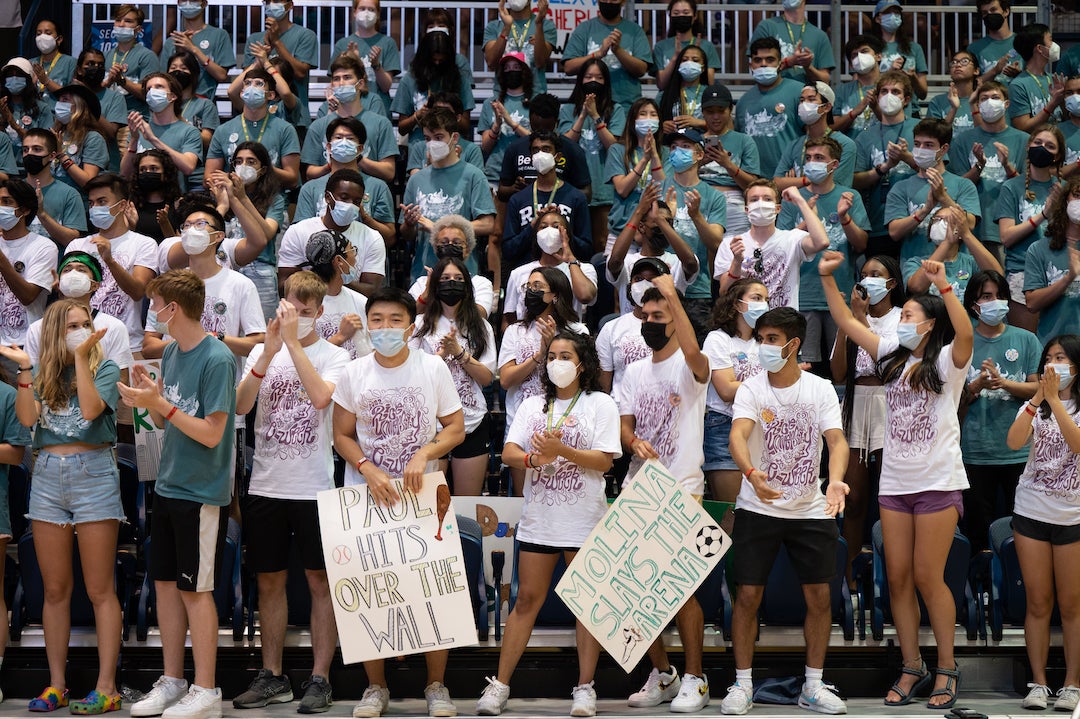 New Rice students cheered on Owl athletes at Rice Rally