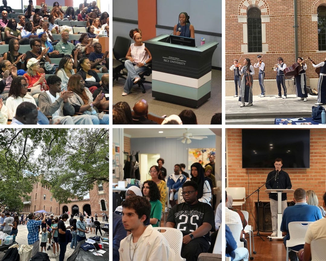 Photo collage of student associations