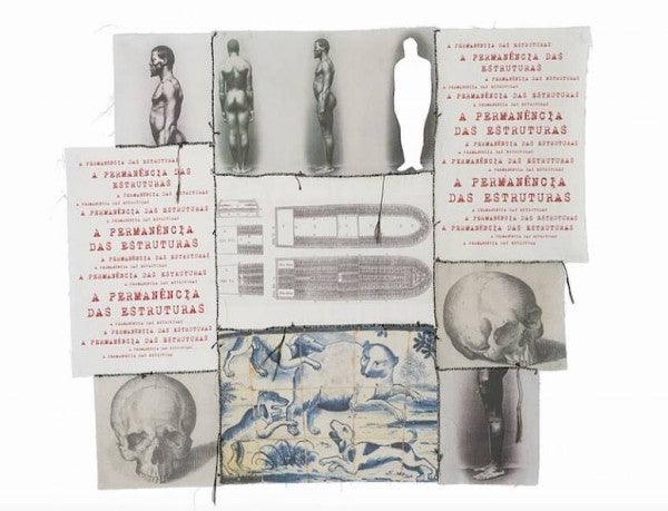 Rosana Paulino, A permanência das estructuras (The Permanence of Structures), 2017, digital print on textile, cutout, and sewing. Courtesy the artist and MASP São Paulo.