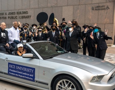Rice at the 44th Annual Original MLK Day Parade Jan. 17, 2022