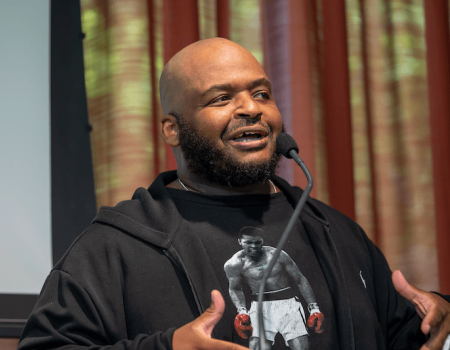 Kiese Laymon, author and Rice University English professor
