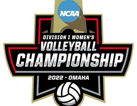 The 2022 NCAA Division I Women's Volleyball Championship logo.