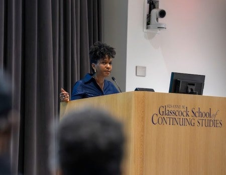 Imani Perry led two consecutive nights of engaging and wide-ranging discussions Nov. 15-16 at Rice University as the latest speaker in the School of Humanities’ Campbell Lecture Series.
