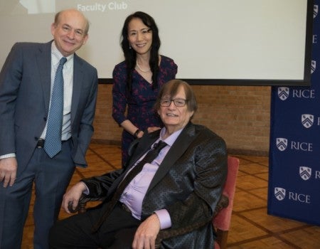 Richard Tapia with Rice's former seventh president and Y. Ping Sun.