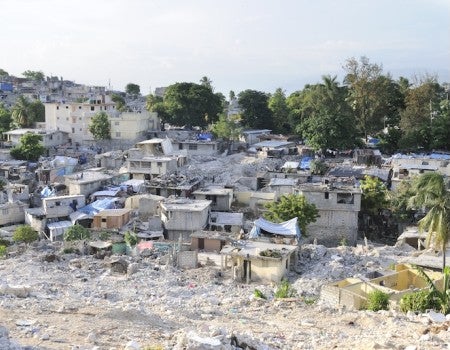 A 2010 photo taken in Port-Au-Prince Haiti