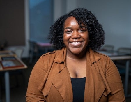 Glasscock graduate student Nma Ejiawoko