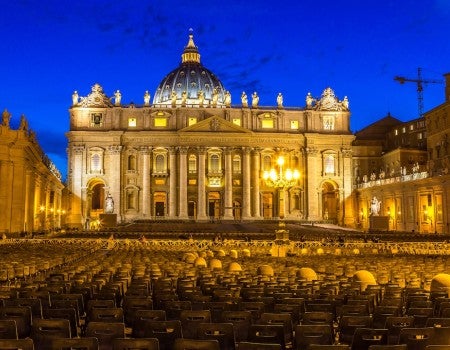Vatican at night