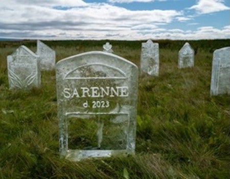 Glacier gravestones. 