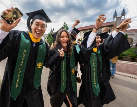 Students graduating