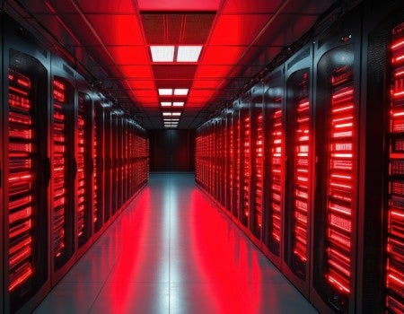 Stock image of data center