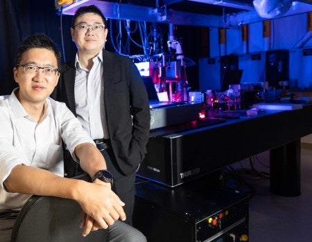 Han Xiao, left, and Lei Li, right. 