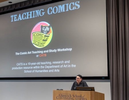 Art teachers, artists and comics enthusiasts gathered at Rice University Feb. 20 for Teaching Comics, a one-day symposium exploring how comics can function as both creative practice and classroom tool.