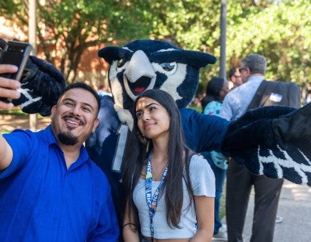 Admitted students came to Rice University with their families to learn more about the university experience.