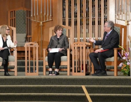 Kathleen Canning, Ruth Ben-Ghiat at Progressive Forum event