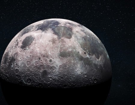 a stock image of the moon
