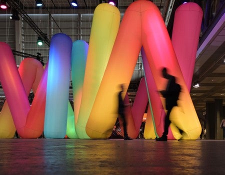 Blow up VivaTech sign at 2025 event