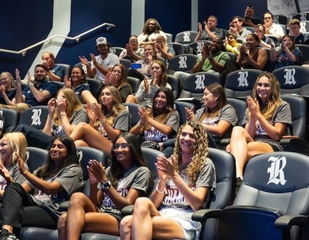 The No. 42 Rice women's tennis team will face No. 20 TCU in the first round of the NCAA Tournament in Baton Rouge, Louisiana.