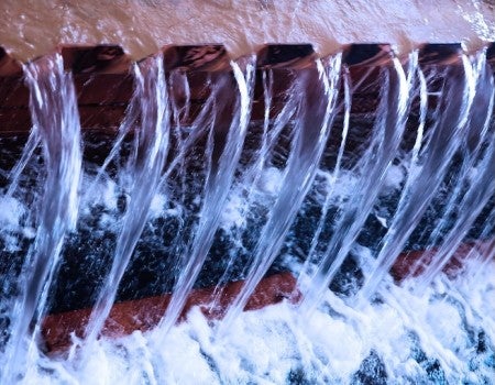 A stock image of flowing water